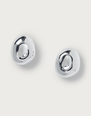 Silver Dome Earrings