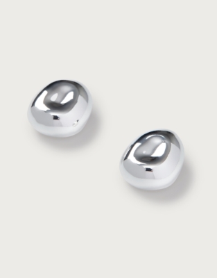 Silver Dome Earrings