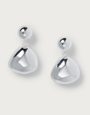 Silver Droplet Earrings