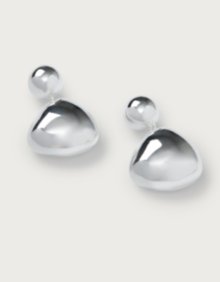 Silver Droplet Earrings