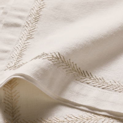 Silver Fern Stitched Napkins – Set of 4