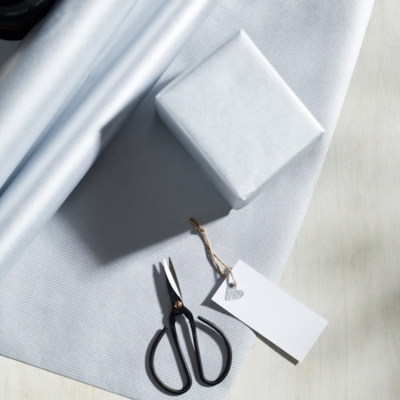 grey kraft wrapping paper