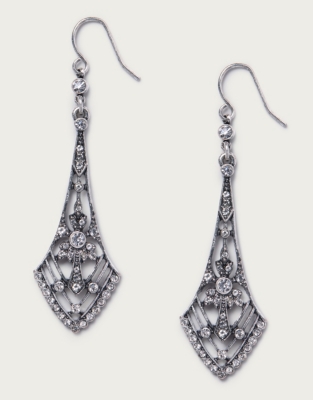 Silver Ox Deco Earrings