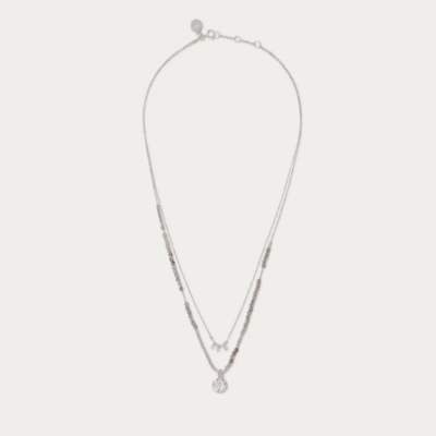 Silver Plated Delicate Beaded Necklace