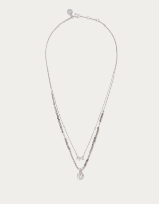 Silver Plated Delicate Beaded Necklace