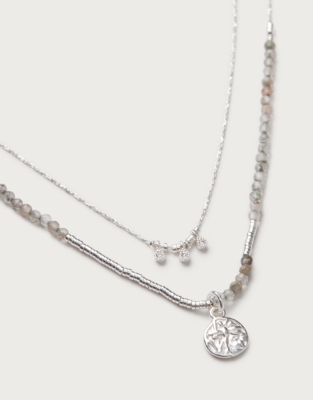 Silver Plated Delicate Beaded Necklace