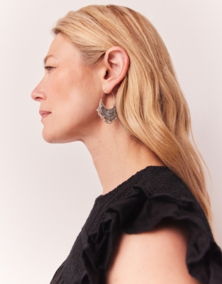 Silver Plated Drop Earrings