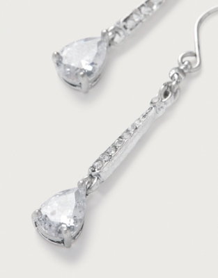 Silver Plated Ox Deco Sparkle Earring