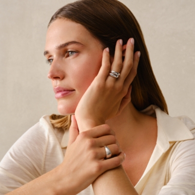 Silver Stacking Rings – Set of 3