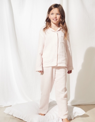 White company pyjamas discount girl