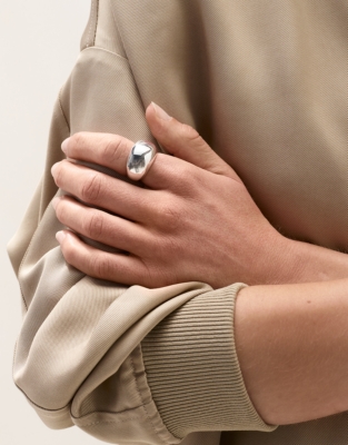 Silver Statement Dome Ring