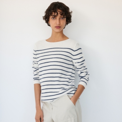 Simple Breton Jumper with Cashmere