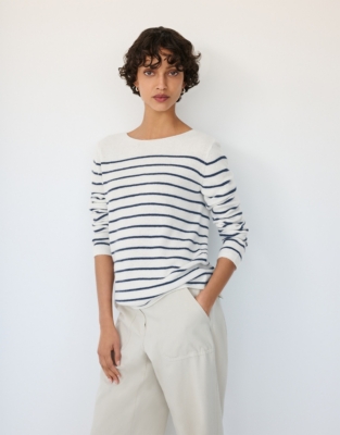 Simple Breton Jumper with Cashmere