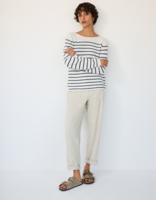 Simple Breton Jumper with Cashmere