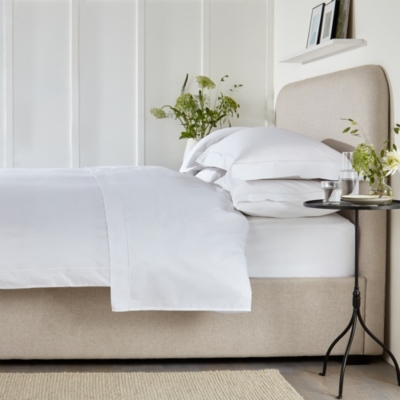 限定品 THE WHITE COMPANY キャベンディッシュ エジプシャンコットン キング デュベカバー 235x290cm Cavendish  egyptian cotton king duvet cover #WHITE SILVER