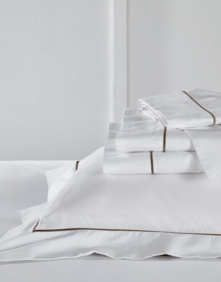 Single Row Cord Cotton Flat Sheet – Set of 2