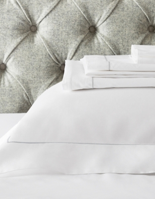 Single Row Cord Cotton Flat Sheet – Set of 2