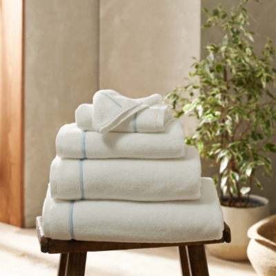 White Classic Luxury White Hand Towels - Soft Circlet Egyptian