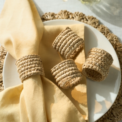 Sisal Napkin Rings – Set of 4