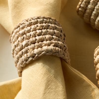 Sisal Napkin Rings – Set of 4