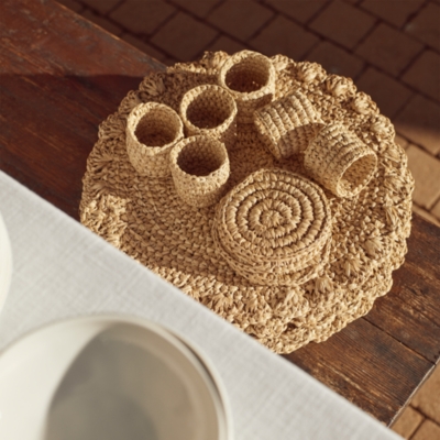Sisal Napkin Rings – Set of 4