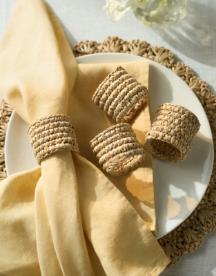Sisal Napkin Rings – Set of 4