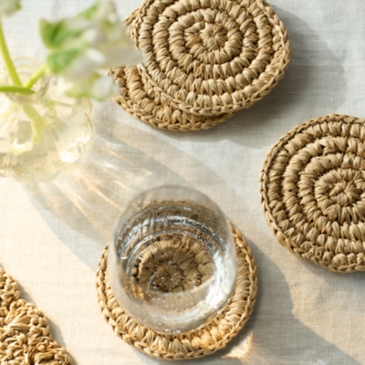 Sisal Round Coasters – Set of 4