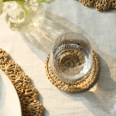 Sisal Round Coasters – Set of 4