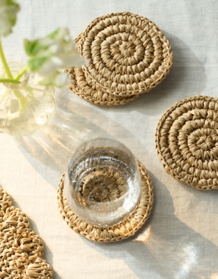 Sisal Round Coasters – Set of 4