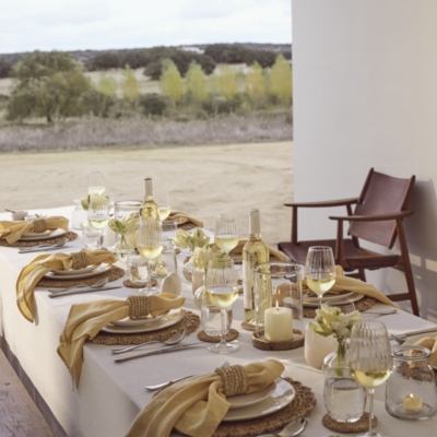 Sisal Round Scalloped Placemats – Set of 2