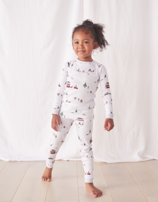 White best sale christmas pajamas