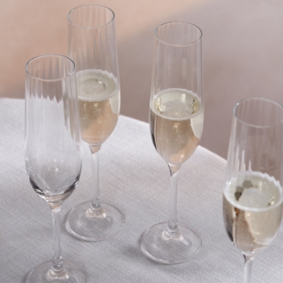 Skye Optic Champagne Flutes – Set of 4