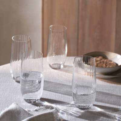 Skye Optic Highball Glasses – Set of 4