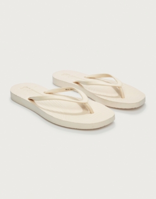 Sleepers Tapered Flip Flops - Off White