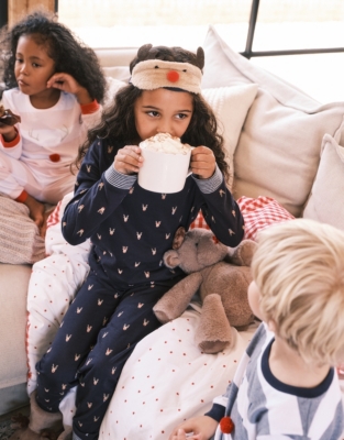 White company best sale reindeer pyjamas