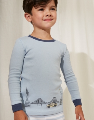 Slim Fit New York Skyline Pajama Set (1-12yrs) | Children's Pajamas ...