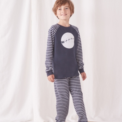 Slim Fit Santa’s Flight Motif Pyjamas (1–12yrs)