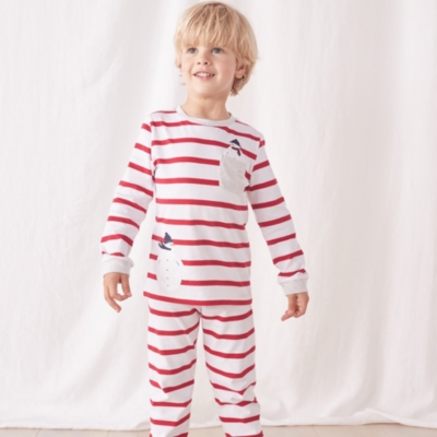 White company best sale boys pyjamas