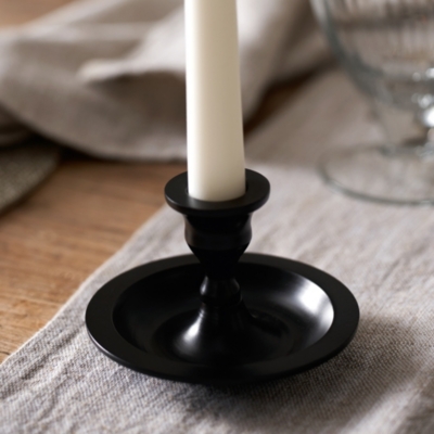 Small Black Dinner Candle Stick Home Accessories Sale The White