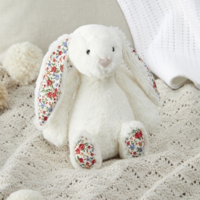 Small Jellycat Blossom Cream Bunny Christening Gifts The White