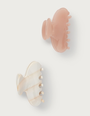 Small Resin Hair Clips – Set of 2