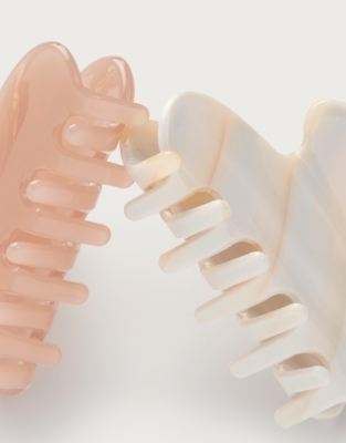 Small Resin Hair Clips – Set of 2