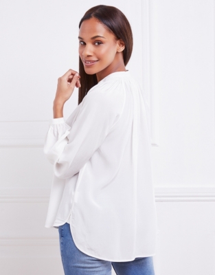 Smocked Detail Blouse | Women's Shirts & Blouses | The White Company US