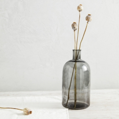 Smoked Glass Large Vase Home Accessories Sale The White Company UK