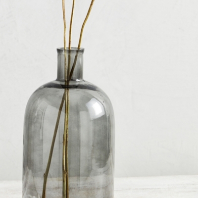 Smoked Glass Large Vase Home Accessories Sale The White Company UK