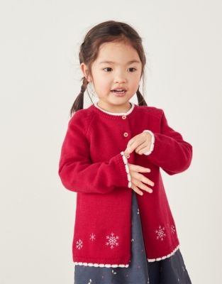 Little girl red outlet cardigan