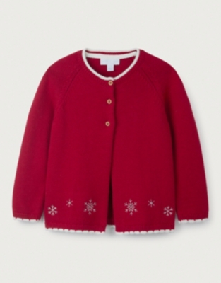 Snowflake Embroidered Cardigan (18mths–6yrs)