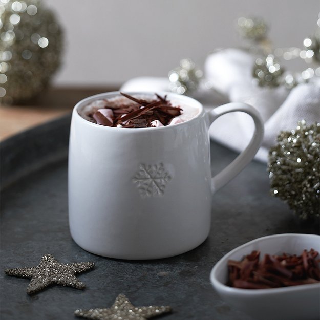 Snowflake Mug | Kitchen Accessories | The White Company ROW