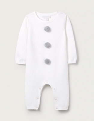 Snowman Knitted Romper | Baby & Children's Sale | The White Company UK