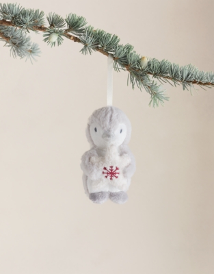 Snowy Penguin Borg Star Decoration